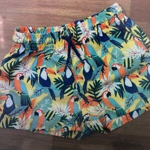 Tropical Toucan Kids Swim Trunks